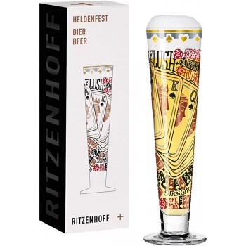 RITZENHOFF 1018244 Heldenfest #5 Bierglas Glas 385 milliliters - B08YKFLR81U