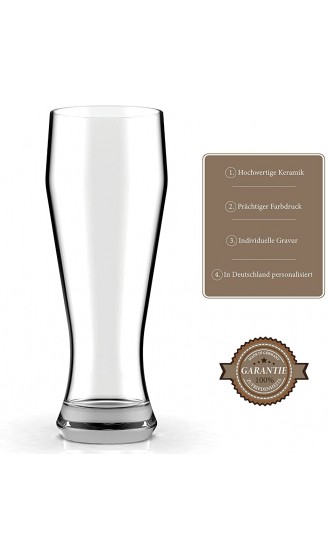 Smyla Premium Weizenbierglas Ruhestand mit Gravur | Geschenk-Idee | personalisiertes Bier-Glas mit Name | Geschenk für Männer 0,5 Liter - B08LNJC2V4X