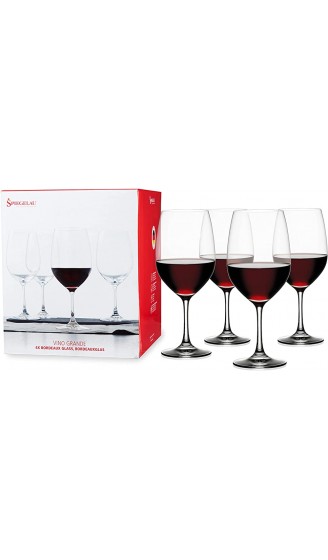 Spiegelau & Nachtmann 4-teiliges Bordeauxglas Set Kristallglas 620 ml Vino Grande 4510277 - B012FZ4904L