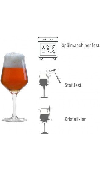 Stölzle Lausitz 0,4 l Craft Bier Gläser 430 ml 6er Set hoch Funktionelle Biergläser für Craft-Biere geeignet spülmaschinenfest hochwertiges Kristallglas - B08FJ19LNYZ