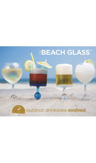 The Beach Glass – schwimmender Mehrweg Plastikbecher & Trinkbecher – hochwertiges Acryl Trinkglas als Weinglas Cocktailglas & Bierglas – Partybecher für Pool Strand & Camping – 350 ml - B00PFV90SWH