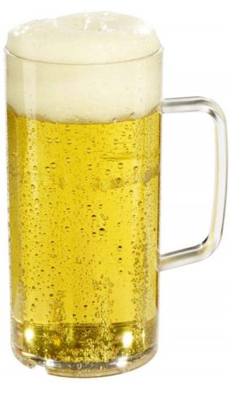 versandfuxx24 Outdoor Bierkrug 0,5l 2er Set Bierglas mit Eichstrich bei 0,4l aus Kunststoff - B07DLF9YLB8