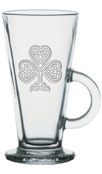 Latteglas irisches Kleeblatt - B0851GWHRDR