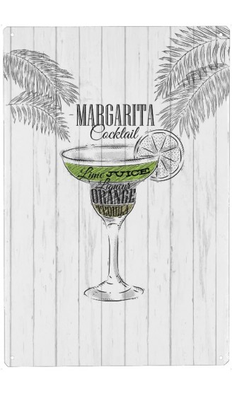 artboxONE Metall-Poster 30x45 cm Essen & Trinken Alkohol Margarita Cocktail Wood von Künstler Anna Kozlenko - B09HV28SH6Q