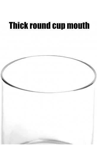 BALITY Acrylbecher 300 ml runder Tassenmund modernes klares klassisches Becherglas für Riegel für Milch für Wasser für Kaffee für Cocktails für HaushaltsküchenTransparente Farbe - B09VYMFT9P1