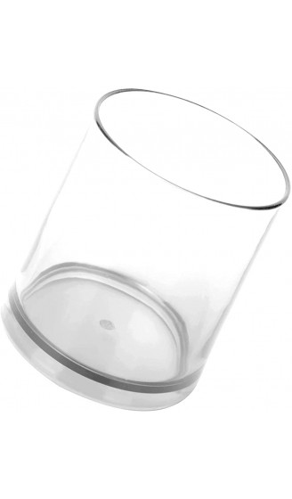 BALITY Acrylbecher 300 ml runder Tassenmund modernes klares klassisches Becherglas für Riegel für Milch für Wasser für Kaffee für Cocktails für HaushaltsküchenTransparente Farbe - B09VYMFT9P1