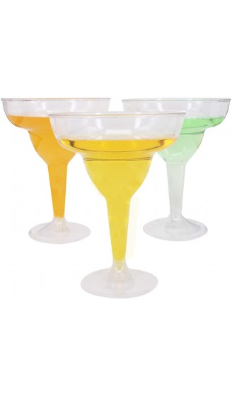 Belinlen Margarita-Gläser aus Hartplastik transparent 313 ml 18 Stück - B097123LY3F