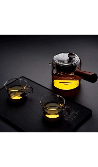 Cup Glass Thicken All Glass Teapots with Steam Filter Heat Resistant - B09MFLQFK3V