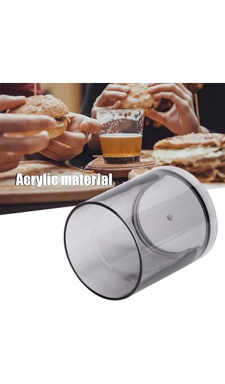 Jopwkuin Kunststoffbecher runder Cup Mouth Design Acrylbecher Modern für Bars für Restaurantsgrau - B09V76NGJJF