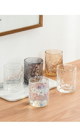 Mrwzq Water Bottles Saft-Getränke-Ware Glasschalen Frühstück Milkschale Gold Inlay Mundwasser Cup Capacity : 280ml Color : Buy 1 pc A - B09PH9F6TMA