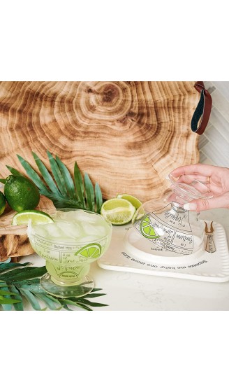 Mud Pie Margarita Gift Box | Includes 2 Margarita Glasses and Lime and Salt Rimmer - B095L235LZS