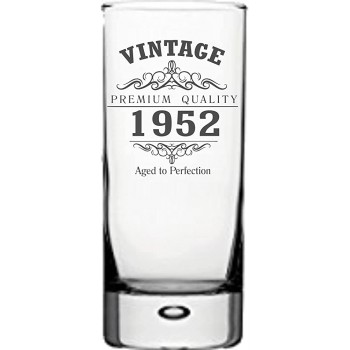 Vintage 1952 Hiball Glas zum 70. Geburtstag - B09LMFRVHKS