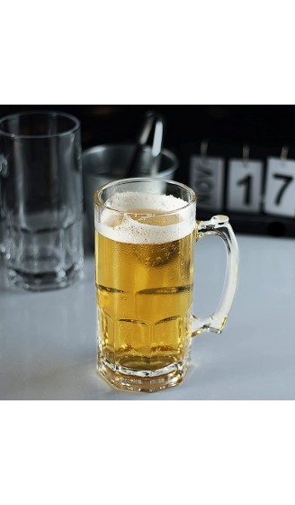 1035 ml Bierkrüge,Schwere Große Biergläser mit Griff,Klassische Bierkruggläser,Stil Extra Großer Glasbierkrug Superkrug - B09G9KM1HYJ