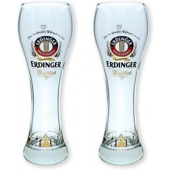 2 Erdinger Weissbier Gläser 0,5l Exclusiv Edition - B01N0Y8Y9OA