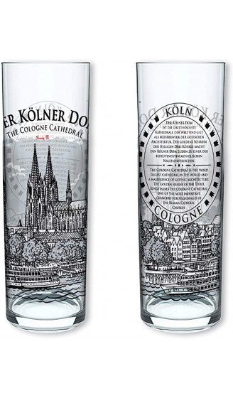 3forCologne Kölschglas | 6er Pack je 0,2ml | Kölner Dom illustration | Biergläser Kölner-Stangen Trinkgläser - B08DRN395Z1