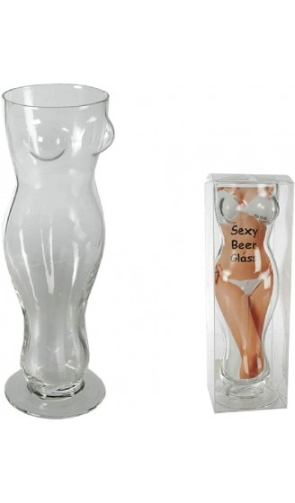 Bavaria Home Style Collection Bierglas Trinkglas Frauentorso Nackte Frau Geschenk für Männer Erwachsene ca. 0,5 l geschenkverpackt - B07MW9V93XG