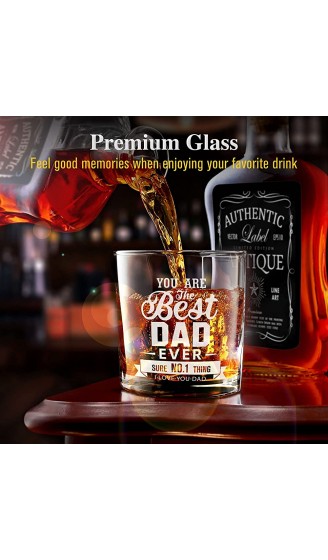 Geschenke für Papa Whiskyglas personalisiertes Whisky-Tumbler-Geschenk für Vatertag Geburtstag Jubiläum für Männer Papa Ehemann Opa bester Papa aller Zeiten Whiskyglas mit 4 Grußkarten 10 Oz - B08ZS6T6ZTF