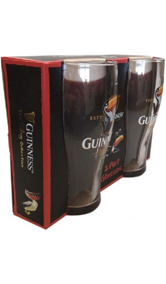 Guinness Toucan Pint-Gläser 2 Stück - B08V3VZML5A