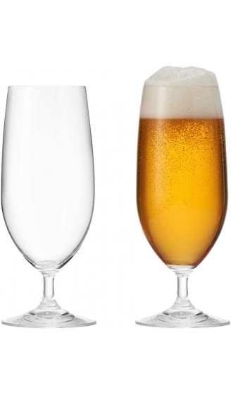 montana pure Bier-Gläser 6er Set spülmaschinenfeste Bier-Tulpen Bier-Kelche im modernen Stil Glas-Kelche für Bier Bier-Krüge 360 ml 042389 - B000SIR9O4H