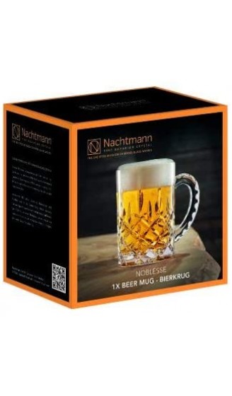 Spiegelau & Nachtmann Bierkrug mit Schliffdekoration Kristallglas 600 ml 0095635-0 Noblesse - B010CIXFPQQ