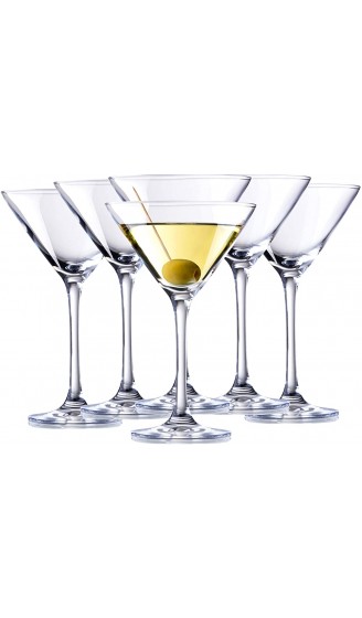6x Martini Glas Martinigläser Gläser Martinischale Cocktailglas Cocktail Sekt Champagner Dessert Schale - B09GRZC4XLM