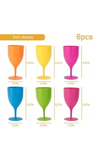 GJCrafts Cocktailglas aus Kunststoff mehrfarbig 300 ml - B0928Q6YGKC