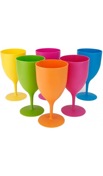 GJCrafts Cocktailglas aus Kunststoff mehrfarbig 300 ml - B0928Q6YGKC