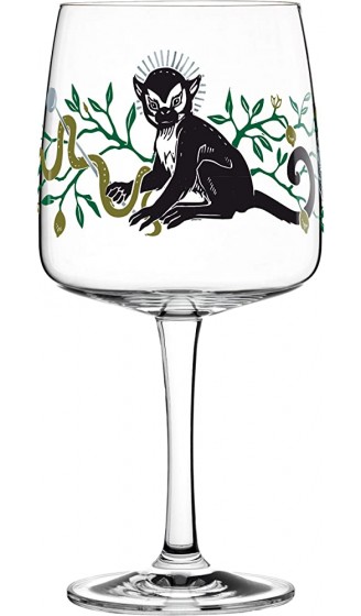 RITZENHOFF Gin Ginglas von Karin Rytter King Of Monkeys aus Kristallglas 700 ml mit echtem Platin 3450001 - B084RNWV3RK