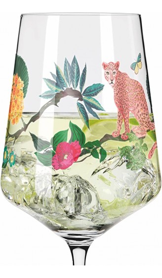 RITZENHOFF SOMMERTAU Aperitifglas #9 von Ella Tjader aus Kristallglas 544 ml spülmaschinengeeignet in Geschenkverpackung - B09WRGRLGKT