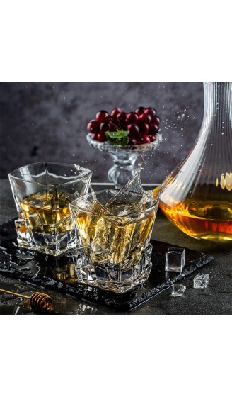 SkySnow® Whisky Gläser Glasbecher für Wein Cocktails Oder Saft Perfekte Einzigartige Bechergläser für Rum Baileys Vodka Gin Mixer 2er Set Whiskey Gläser - B08NT9S9LX6
