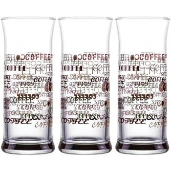 Topkapi 251.003-3-TLG Eiskaffee Gläser “Italiano“ mit Dekor für Milchkaffee Milchshake Frappe Cocktails Longdrinks Kakao - B097RRBVWR3