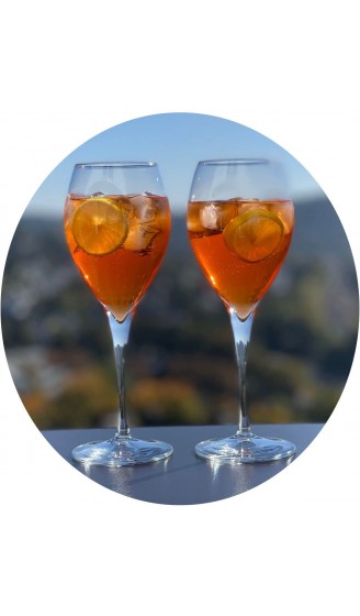 Topkapi Aperol Spritz Glas Mara XL– Aperol Gläser Cocktail Glas 445ml Profi-Glas für Aperol Spritz Hugo Amalfi Cocktails 6 Stück - B09J4WPMDMP