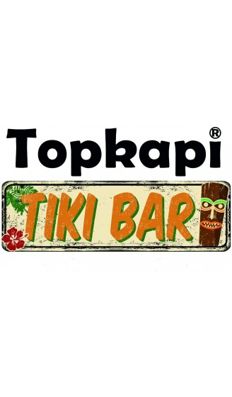 Topkapi Tiki Becher Okano – Tiki-Set Cocktailgläser Cocktailbecher für Mai Tai Rum Cocktail Tiki Bar Serie H 15 cm 490 ml XL 4 Stück - B0983MKWJHE
