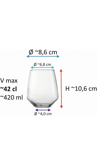 Topkapi Whisky Glas McDalford mit Kreiseleffekt für Whisky Cocktail Saft Wasser Drinks H ~10,6 cm V ~420 ml 2 Stück - B07G86RG56N