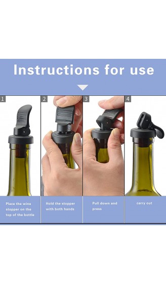 5 Packungen weinflaschenverschluss flaschenverschluss flaschenverschlüsse Werkzeuge zum Verschließen von Wein Weinkorken die Wein für lange Zeit aufbewahren können - B092QB2QW3R
