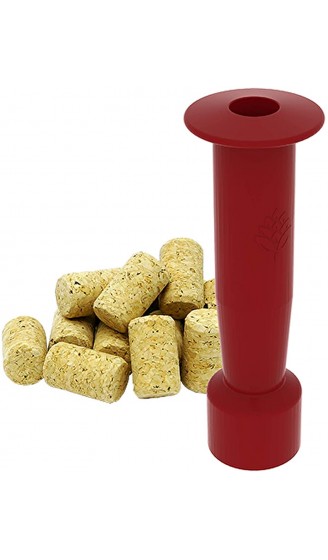 Browin 650003 Set für das Verkorken von Wein: Hammer-Korkmaschine + 10 walzenförmige Korken aus natürlichem Presskork Wood rot - B01CDDVDXYX
