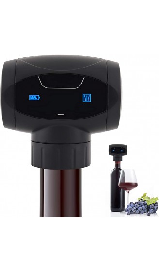 Brynnl Weinflaschenverschluss elektrischer Weinflaschenverschluss automatischer Vakuum wiederverwendbar hält Wein für bis zu 7 Tage frisch Vakuumpumpe für Weinliebhaber - B08NP2V99KC