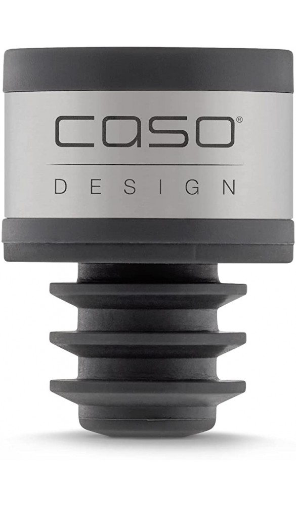 CASO WineLock Vakuum Aromaverschluss 3 Stk. Weinverschluss für Vakuumierer für längeren Genuss & Schutz der Aromen spümaschinengeeignet für Flaschenhälse mit 16-19 mm Innen-Durchmesser - B09M43ZHJGN