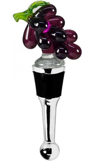EDZARD Flaschenverschluss Trauben für Champagner Wein und Sekt Höhe 11 cm Muranoglas-Art Handarbeit - B009G5YR5OC