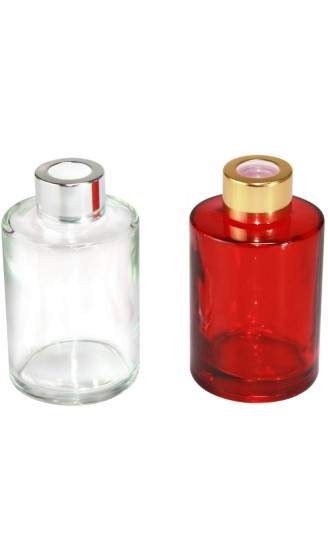 Frandy House Glas-Flaschenkappen Ersatzdeckel für Diffusor-Flaschen mit Silikon-Stopfen Set mit 12 Sets Silber Gold Schwarz - B085N348JMR