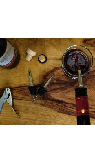 MHC Bar’n’More 5 Flaschen-Ausgießer inkl. Reinigungsbürste | Portionierer für Cocktails Wein & Schnaps – Ideale Dosierer für Partys & Bars – einfache Zubereitung für Shots - B073XQRQQ5N