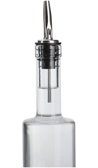 Westmark 12 Spirituosen- Öl-Ausgießer für Flaschen mit Luftröhrchen Metall rostfreier Edelstahl Kunststoffkorken Inox Gastro Silber 47322610 - B09VCHZHF6P