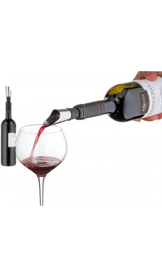 WMF Vino Dekantierausgießer mit Belüfter 8 cm Cromargan Edelstahl Kunststoff Weinausgießer - B004RDXFQ26