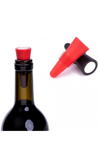 Zasiene Weinverschluss Silikon 10 Stück Weinstopfen Wiederverwendbare Wein Stopfen Mehrfarbig Silikon Flaschenverschluss BierflaschenZufällige Farbe - B08PCSD9QSK