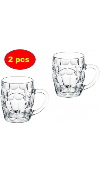 ML Packung mit 2 Biergläsern 2 Gläsern aus robustem Glas 500 ml je Krug - B08DKGBLG2W