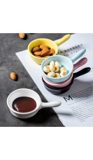 12-teiliges Keramik-Sushi-Snack-Vorspeisen-Teller-Set Keramik-Saucenschale Mini-Tablett kleine Teller seitliche Gewürzschale für Sojasauce Ketchup Vorspeisen zum Grillen und Abendessen weiß - B095NQHGLCH