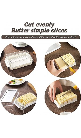 Butterdose Butterdose Kunststoff mit Deckel Transparente Butterdose aus Kunststoff mit versiegeltem Deckel Mehrzweck-Butter-Aufbewahrungsbox Behälter mit transparenter Abdeckung für Sahnekäse Kuchen - B09SH5P3HGY