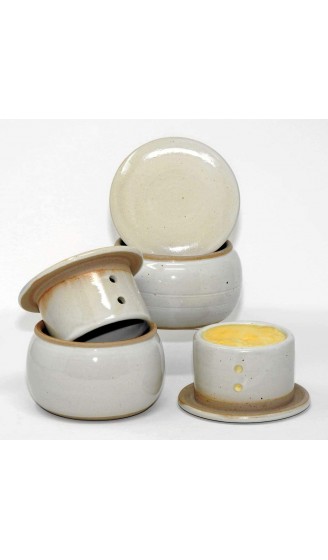 original französische wassergekühlte keramik butterdose nie mehr harte butter zum frühstück. groß für ca 250 g butter creme weiß B-G - B003P3HPPWE