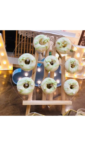 Donut-Ständer aus Acryl Bagel-Ständer transparent für Desserts Kuchen Donut-Halter Turm für Hochzeit Babyparty Geburtstagspartys süße Tische 30,5 cm rund - B0919KR2VMD