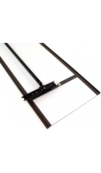 Emuca Ausziehbarer Spiegel für den Schrankinnenraum Verstellbarer Innenmöbelspiegel 340 x 1000 mm metallic grau. - B086KV1TLF2